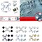 4 Set Pant Waist Tightener, Adjustable Waist Buckle Set, Extra Button for Jeans to Make Tighter, Button Adjuster for Pants, Jeans, Skirts, Sleeves, (Silver)